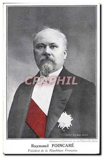 Ansichtskarte AK Raymond Poincare President de la Republique