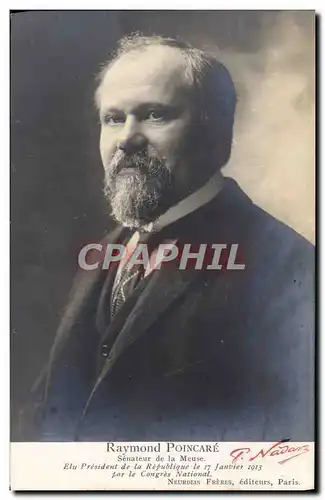 Cartes postales Raymond Poincare Senateur de la Meuse President de la Republique