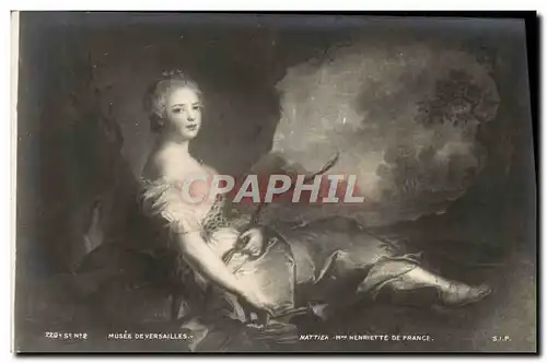 Cartes postales Tir a l&#39arc Musee de Versailles Nattier Mme Henriette de France