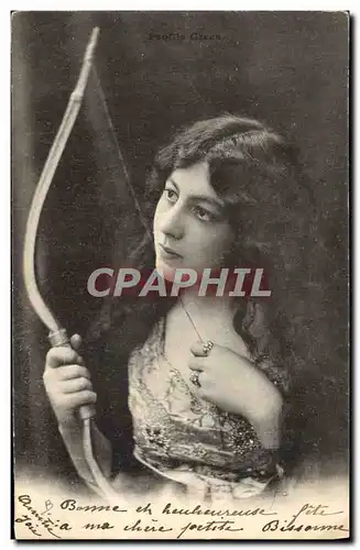 Cartes postales Tir a l&#39arc Porfils Grecs Femme