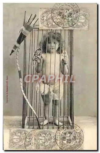Cartes postales Tir a l&#39arc Enfant Ange Prison