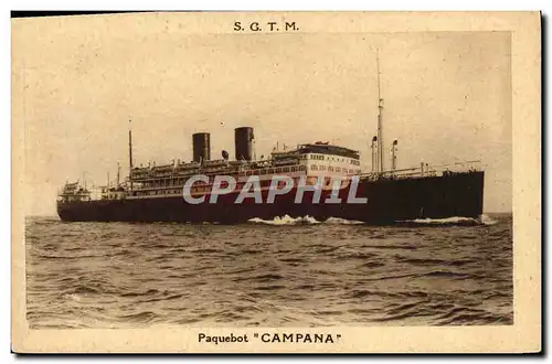 Cartes postales Bateau Paquebot Campana SGTM