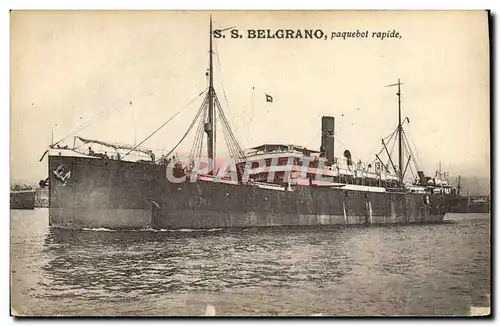 Ansichtskarte AK Bateau Paquebot rapide SS Belgrano