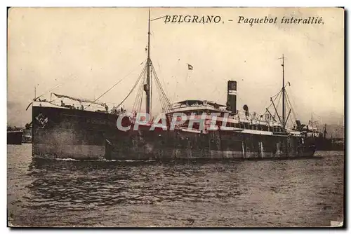 Ansichtskarte AK Bateau Paquebot interallie Belgrano