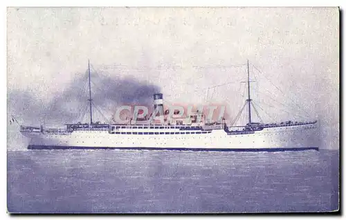 Cartes postales Bateau Paquebot Fabre Line SS Braga