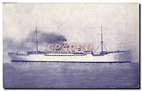 Cartes postales Bateau Paquebot Fabre line SS Braga