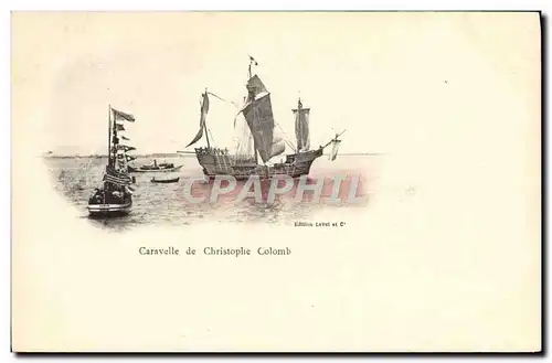 Cartes postales Bateau Caravelle de Christophe Colomb
