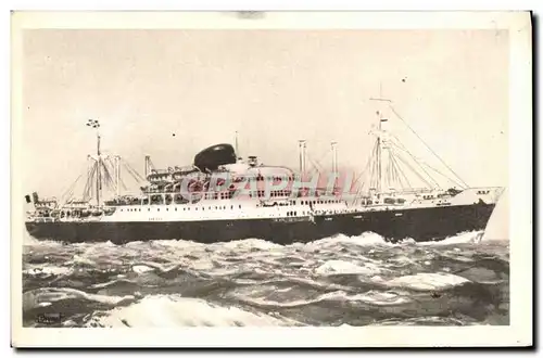 Cartes postales Bateau Paquebot Caledonien Tahitien de la Compagnie des Messageries Maritimes