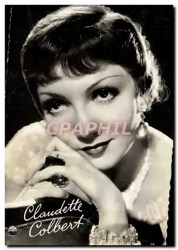 Moderne Karte Cinema Claudette Colbert