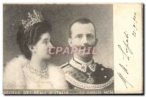 Cartes postales Ricordo dei Reali d&#39Italia