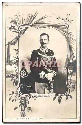 Cartes postales Emmanuel III Roi d&#39Italie