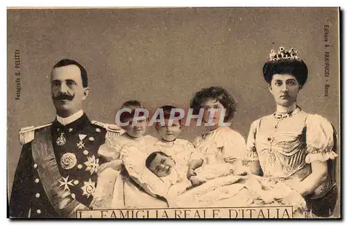 Cartes postales Famiglia La Reale d&#39Italia