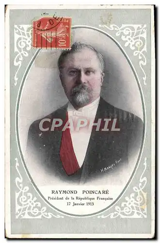 Cartes postales Raymond Poincare President de la Republique Francaise