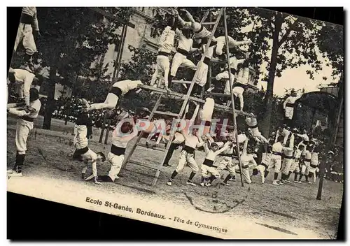Cartes postales Ecole St Genees Bordeaux Gymnastique