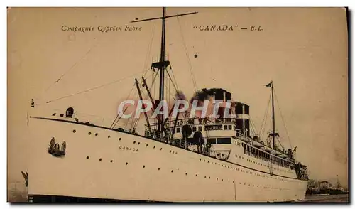 Ansichtskarte AK Bateau Compagnie Cyprien Fabre Canada