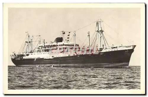 Cartes postales Bateau Paquebot Caledonien Tahitien de la Compagnie des Messageries Maritimes