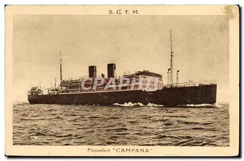 Cartes postales Bateau SGTM Paquebot Campana