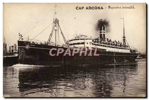 Cartes postales Bateau Cap Arcona Paquebot interallie