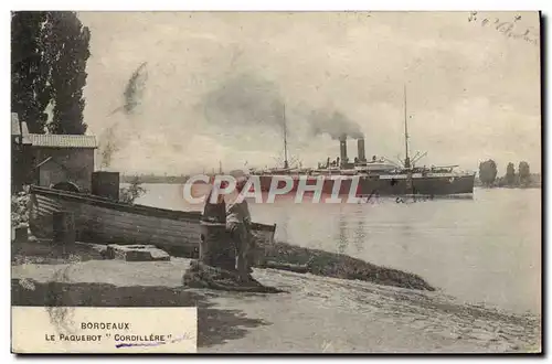 Cartes postales Bateau Bordeaux Le Paquebot Cordillere