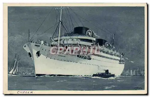 Cartes postales Bateau Compagie de Navigation Paquet Marseille Chella