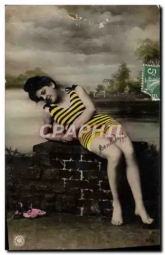 Cartes postales Fantaisie Femme Maillot de bain