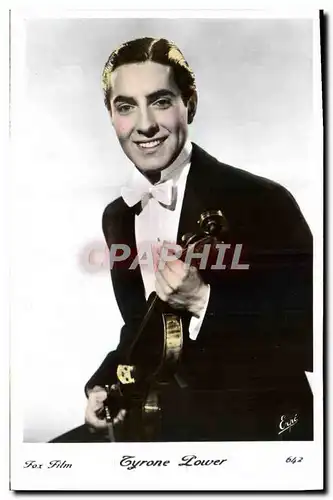 Moderne Karte Cinema Tyrone Power Violon