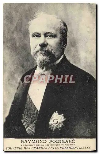 Cartes postales Poincare President de la Republique