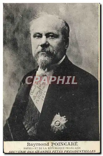 Cartes postales Raymond Poincare President de la Republique