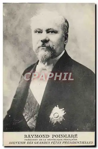 Ansichtskarte AK Raymond Poincare President de la Republique