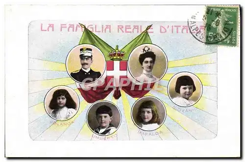 Cartes postales La Famiglia Reale d&#39Italia