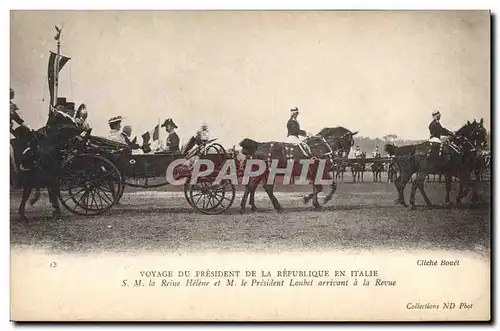 Ansichtskarte AK MM le Roi d&#39Italie et la reine a Paris 1903 SM La reine Helene et M le President Loubet arriv