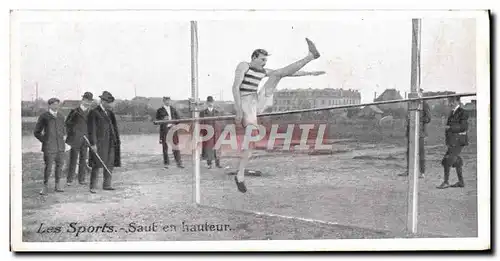 Cartes postales Athletisme Les sports Saut en hauteur