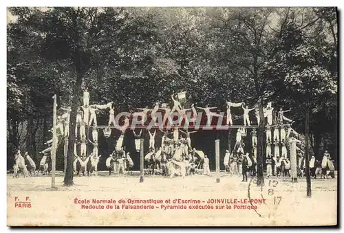 Ansichtskarte AK Ecole normale de gymnastique et d&#39escrime Joinville le Pont Redoute de la Faisanderie Pyramid