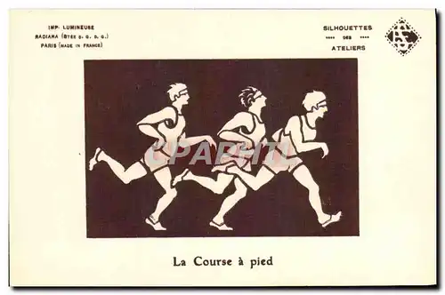 Cartes postales Athletisme Course a pied