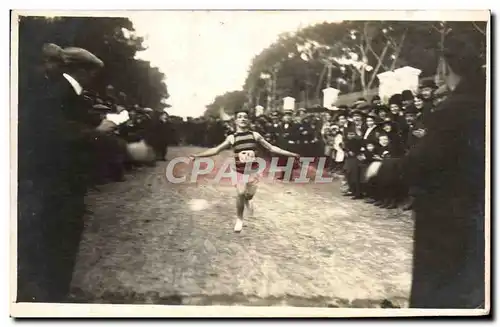 CARTE PHOTO Athletisme Coureur a pied