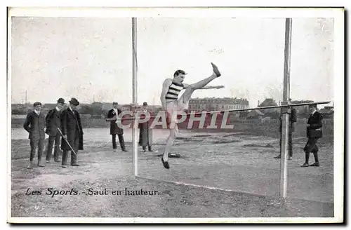 Cartes postales Athletisme Saut en hauteur