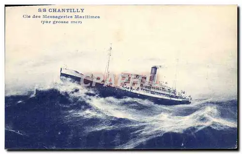 Ansichtskarte AK Bateau SS Chantilly Cie des Messageries Maritimes