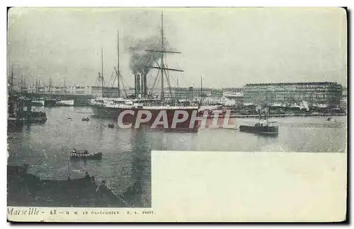 Cartes postales Bateau Marseille Le Caledonien