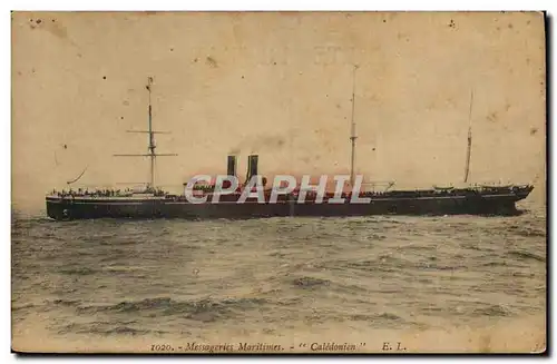 Cartes postales Bateau Messageries Maritimes Caledonien