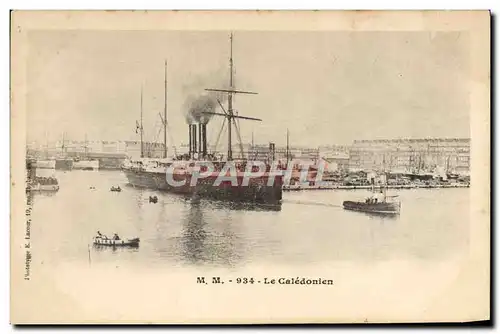 Cartes postales Bateau Le Caledonien