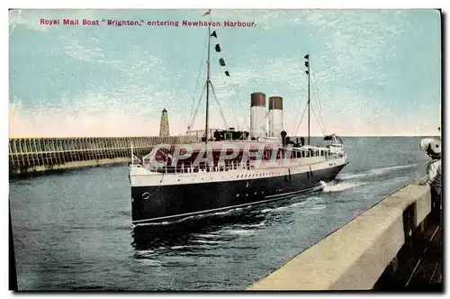 Cartes postales Bateau Royal Mail Boat Brighton entering Newhaven Harbour