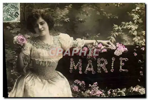 Cartes postales Fantaisie Femme Marie Prenom