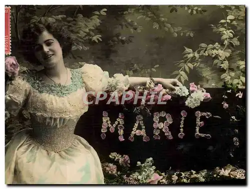 Cartes postales Fantaisie Femme Marie Prenom