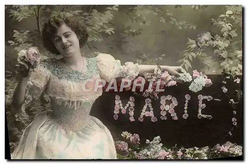 Cartes postales Fantaisie Femme Marie Prenom