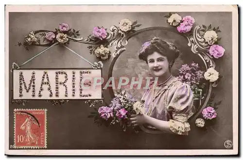 Cartes postales Fantaisie Femme Marie Prenom