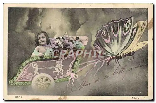 Cartes postales Insectes Papillon Enfant