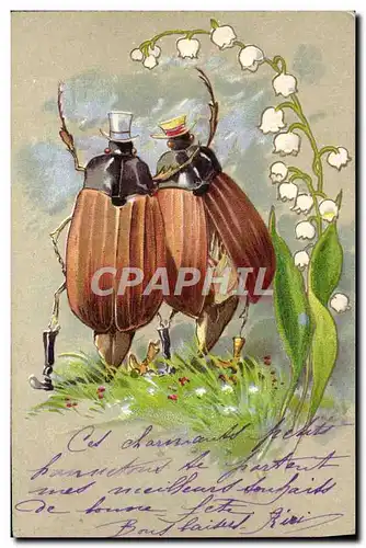 Cartes postales Insectes Muguet