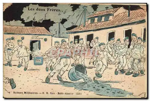 Cartes postales Militaria Les deux freres