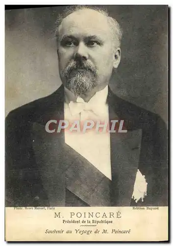 Ansichtskarte AK Raymond Poincare President de la Republique