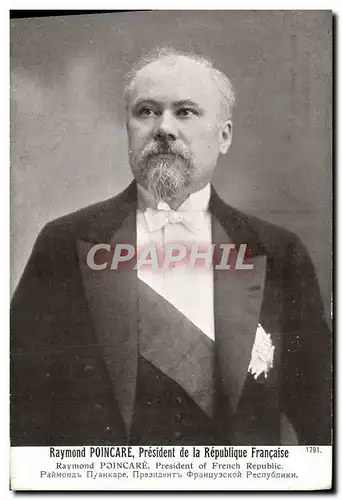 Ansichtskarte AK Raymond Poincare President de la Republique